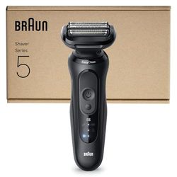 Braun Series 5 Electric Shaver, Up to 50 min, Cordless, Wet & Dry Razor for Men, 100% Waterproof, 52-N1000SI, Black
