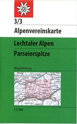 Lechtaler Alpen - Parseierspitze 1:25 000: Topographische Karte 1:25000: 3/3