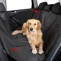 Walser Coperta Idrorepellente per la Protezione del Sedile Posteriore Nero, Protezione Universale per Il Bagagliaio, Coperta per Cani da Auto