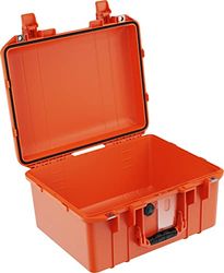 Peli 1507 Air lätt skyddsfodral för känslig optisk och fotoutrustning, vattentät och dammtät, 24L kapacitet, inget skum, färg: Orange, Orange, PELI 1507