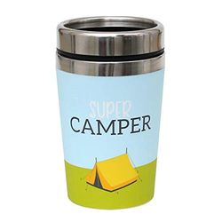 Dekohelden24 Thermobeker/beker to go, motief: Super Camper, afmetingen H/Ø: 13,5 x 8,4 cm, inhoud: 240 ml