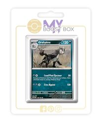 Grahyèna (Mightyena) 106/162 Reverse - Myboost X Écarlate et Violet 5 - Forces Temporelles Doos met 10 Franse Pokemon kaarten