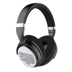 Smpl Active Noise Cancelling Headphones - Bluetooth ANC Over Ear Headphones with Microphone For Calling and Deep Bass for Total Audio Clarity, 16H Playtime - Silver