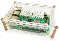 Joy-it rb-casep4+01 SBC-behuizing geschikt voor (ontwikkelingskets): Raspberry Pi transparant