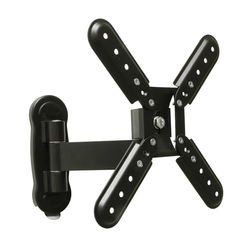Amig - Suporte de parede com braço para televisão de até 37 polegadas - peso máximo 30 kg - fabricado em aço preto - adequado para ecrãs de TV Led, LCD, plasma
