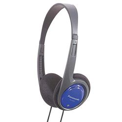 Panasonic RP-HT010E-A beugelhoofdtelefoon (1,2 m kabellengte; hoofdtelefoon jackstekker; laag gewicht) blauw