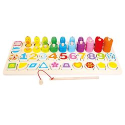 Bino world of toys- Juego Educativo de Madera para niños, Small (620136)