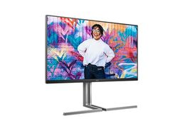 AOC U32U3CV - 32 Zoll UHD Monitor, Calman Ready, 8-bit, Nano IPS Panel, DisplayHDR400 (3840x2160, 60 Hz, 4K, 2X HDMI 2.0, 1x DisplayPort 1.4, USB-C (96W PD), USB Hub, RJ45) schwarz