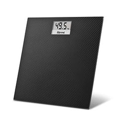 Girmi BP27 personenweegschaal, glas, effect, stof, elektronisch, 100 g/150 kg, carbon