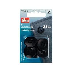 Prym 311613 - Bottoni per giacca, 23 mm, colore: Blu scuro