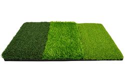 On Par Unisexe Tri de Territoire Multifonctionnel Conduite et éclats Practise Tapis de Golf de Taper, Vert, 64 x 40 cm
