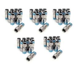 Cabelcon 50 x F-56 CX3 7,0 QM snabbmonteringskontakt för RG6 (7 mm) kabel, vattentät!