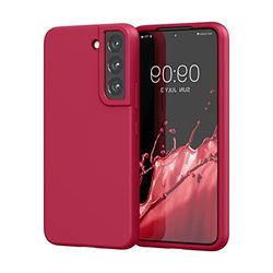 Samsung Galaxy S22 Custodia, morbida e flessibile in gel di silicone, protezione antiurto con protezione anti-caduta per fotocamera, sottile, antiurto, per Samsung Galaxy S22, Sweet Cherry