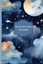 Carnet de mots de passe "Nuit Étoilée": 103 pages 15x22 cm