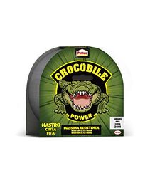 Pattex Crocodile Power plakband, sterk Amerikaans plakband met sterke kleefkracht, voor verschillende materialen, grijs, 1 x 30 ml