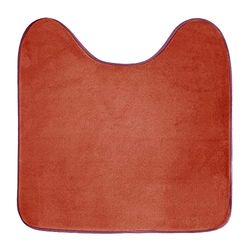 Douceur d'Intérieur, Tapis Contour WC (45 x 45 cm) Vitamine Terracotta, Microfibre