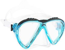 Cressi Tauchmaske Lince Low Volume Made In Italy Óculos de mergulho, unissexo, transparente/azul claro, tamanho único