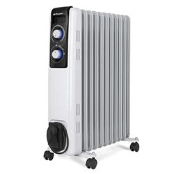 Orbegozo RF 2500 Radiateur à huile, construction modulaire à 11 éléments, 2500 W, blanc