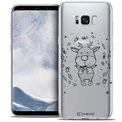 Caseink fodral för Samsung Galaxy S21 Plus (6.7) [Gel HD-mönster tryckt i Frankrike julkollektion design sketchy hjort - mjuk - ultratunn]