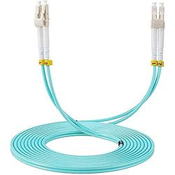 Elfcam Glasvezel Kabel OM3 LC/UPC - LC/UPC Multimode Duplex，50/125um LSZH, 50M