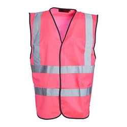 Blackrock Gilet haute visibilité rose, haute visibilité, gilet haute visibilité, sécurité, réfléchissant, EPI haute visibilité, sécurité, vêtements de travail, hommes et femme