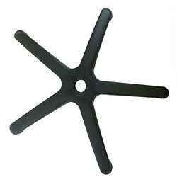 TUKA fotkors, ersättning, nylon, vridbart stöd för kontorsstol, 5-stjärnig fotkors stabilt fotkors för snurrstol, stålfotkors, ersättning fotkors nylon TKD5101
