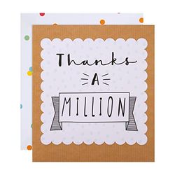 Hallmark Bedankkaart - 'Thanks A Million' Hedendaags Design