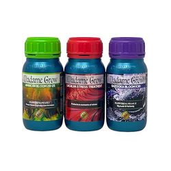 Kit PK Organic - Fertilizantes o Abonos para Plantas 420 - Protección, Floración y Engorde - Grandes Cogollos (3 x 250 ml)
