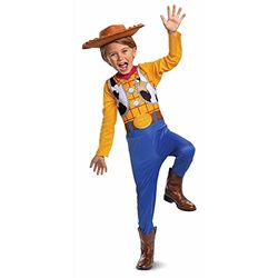Disney Officiel Costume Woody Enfant, Déguisement Cowboy Toy Story avec Chapeau, Carnaval Halloween Noël, 7-8 Ans