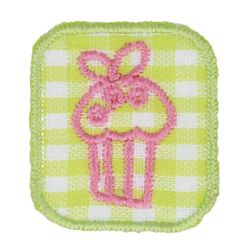 HKM Applicatie muffin patches, 21 mm lengte x 24 mm dikte, groen