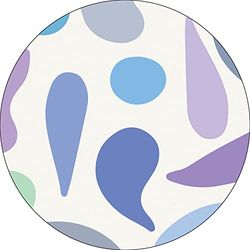Bonateks, Round Digital Printed Mouse Pad, Non-Slip Base, for Office and Home, Diameter:22cm