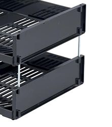 Durable 1700132001 afstandhouders van metaal voor brievenbakjes, verpakking met 4 stuks