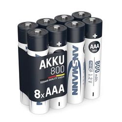 Pilhas LSD recarregáveis de Ansmann. Pilhas com baixa autodescarga de NiMH, de alta capacidade, pré-carregadas e prontas a utilizar
