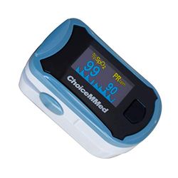 Queraltó Mobiclinic Oxymètre de Pouls au Doigt Spo2 Onde Pléthysmique Écran Oled Bleu/Blanc 1 Unité