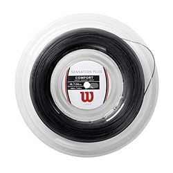 Wilson Sensation Plus Reel, Corde da Tennis Unisex-Adult, Nero, 16