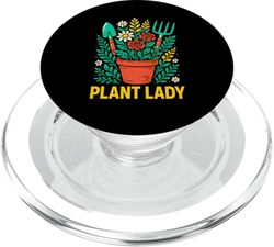 Jardinería Planta Lady Vintage Mujer Boho. PopSockets PopGrip para MagSafe