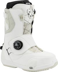 Nitro Cave Step on TLS Bottes de Snowboard pour Femmes, Blanc, 23.5