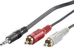 VALUE 3,5mm-naar-RCA-kabel ST-1,5m