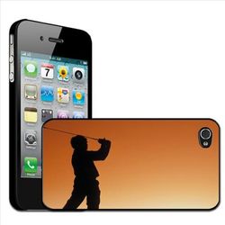 Fancy A Snuggle hårt skal skyddsfodral (för Apple iPhone 4/4S, för klippning, på baksidan, golfdesign)