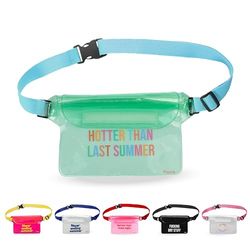 Fisura – Sac étanche “Last Summer”. Banane Verte et Bleue imperméable avec Ceinture Ajustable. Idéal pour Garder Vos Affaires au Sec. 22,5 cm x 12,5 cm.