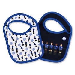 FC Internazionale Milano S.p.A. Bavaglini neonato, Babero Bebé-Niños, Bianco, Taglia unica