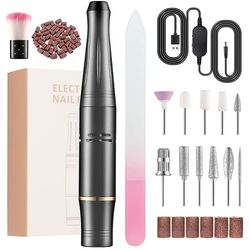Torno para Uñas Profesional 23000RPM Torno para Uñas 11 en 1 Torno Uñas Lima Electrica Uñas Velocidad Ajustable Drill para Uñas Profesional Manicura y Pedicura Eléctrico Profesional para Salón DIY