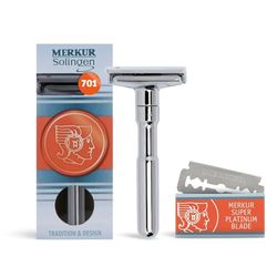 MERKUR Rasoir de sécurité DOVO Futur Chrome, 100 g, 1 pièce