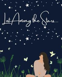 Among The Stars Journal | Cute Nature Stars Aesthetic Journal | 7.5" x 9.25", Wide Ruled Journal, 160 Pages