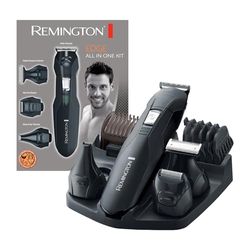 Remington Rasoio Elettrico Multiuso - Rifinitore per il corpo, Regolabarba, Tagliacapelli - set per lo styling per peli del viso e del corpo, 4 testine rimovibili, Personal Groomer Edge PG6030