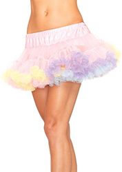 Leg Avenue Deluxe Rainbow Multi Coloured Petticoat Skirt - UK 8-14 - A1838