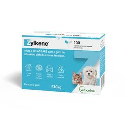 Zylkene Pienso Complementario | Gatos y Perros de hasta 10 kg | Relajante para situaciones de malestar | 100 cápsulas de 75 MG