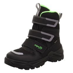 Superfit Snow MAX, Botas para Nieve, Negro y Verde 0000, 24 EU Estrecho