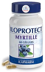 Laboratoires Ilapharm - ILOPROTECT Myrtille - Rétine et vascularisation - Flacon de 60 gélules, 1 unité (Lot de 1)