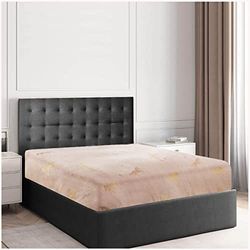 GC GAVENO CAVAILIA Ropa Felpa Funda de edredón de Forro Polar, sábana Bajera Suave y esponjosa, Juego de Cama cálido y Acogedor, Poliéster, Rosa, Double-Fitted Sheet